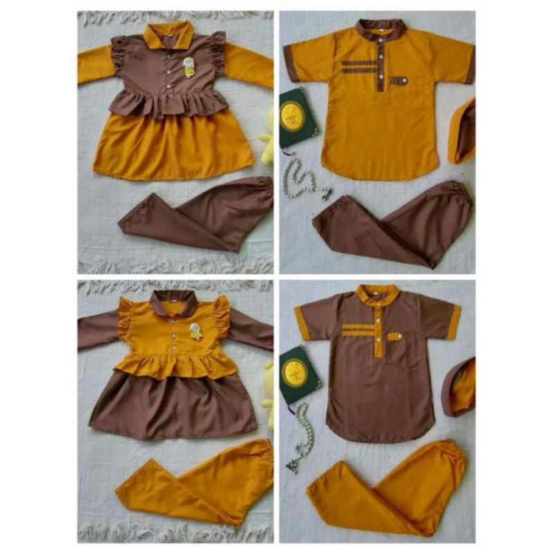 Terbaru Setelan Couple Anak Cowok Dan Cewek 1-11 Tahun Setelan Seragam Tpq Tpa Tk Ra Sekolah Dll