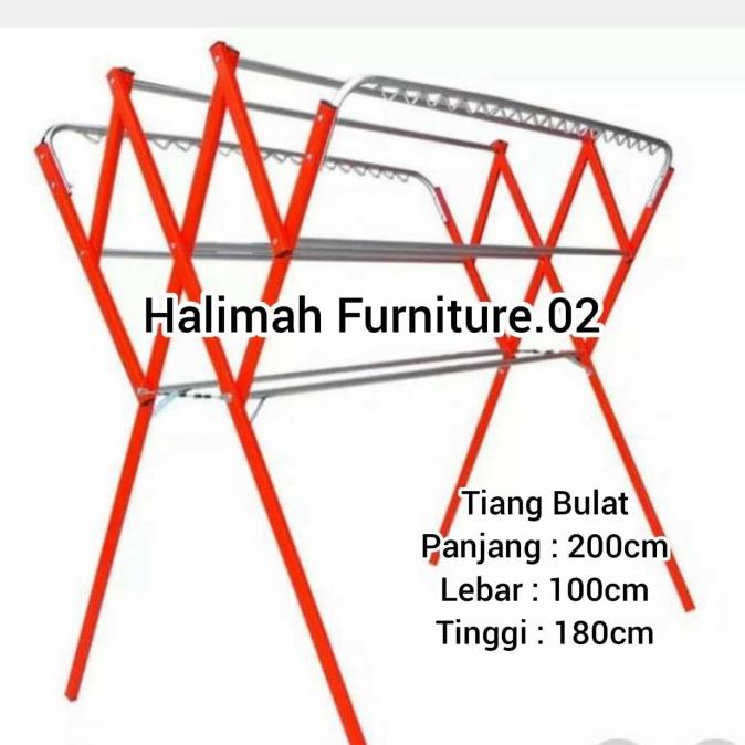 Jemuran Baju Extra Jumbo Ukuran 2 Meter Merk Bina Karya