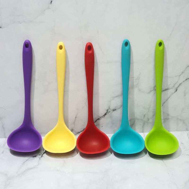 SMALL silicone cooking Ladle/ centong Kecil sendok sayur soup