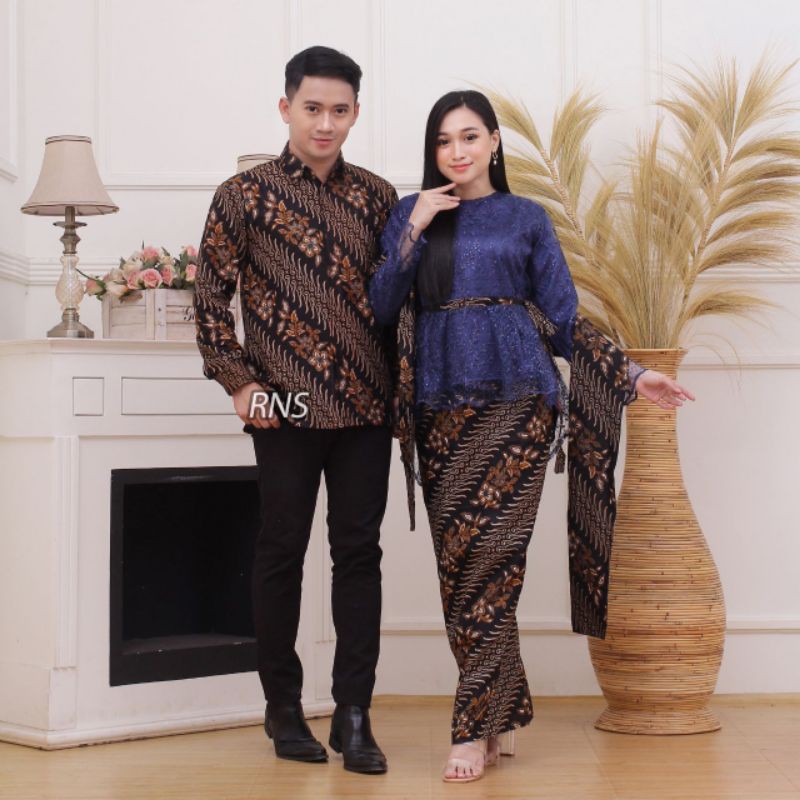 KEBAYA BROKAT COUPLE BATIK BROKAT ,COUPLE KEBAYA BATIK STANDARD DAN JUMBO