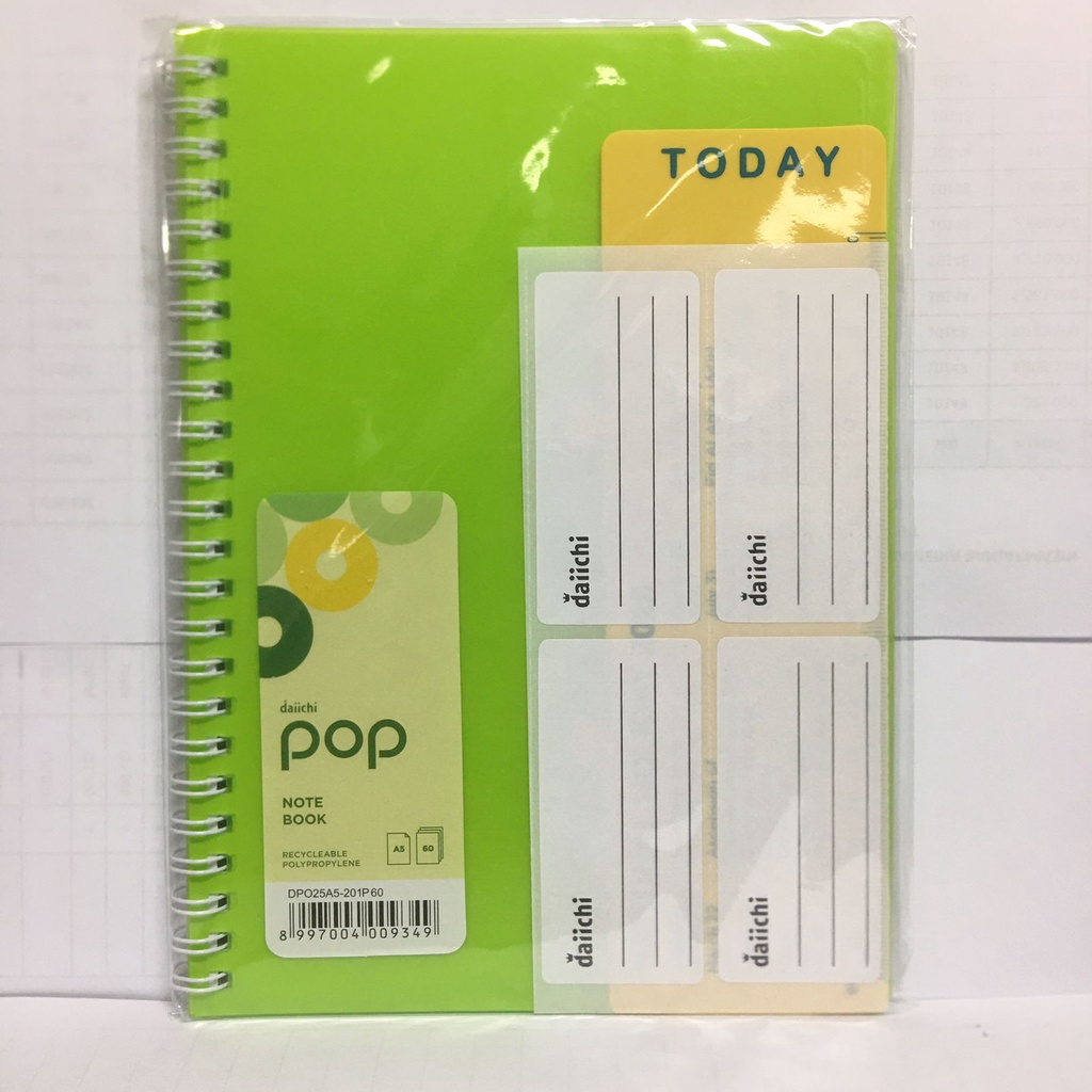 

Gramedia Banjarmasin - Daiichi Pop Notebook A5 Green
