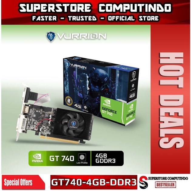 VGA NVIDIA VURRION GT 740 / GT740 LP 4GB DDR3 128-BIT