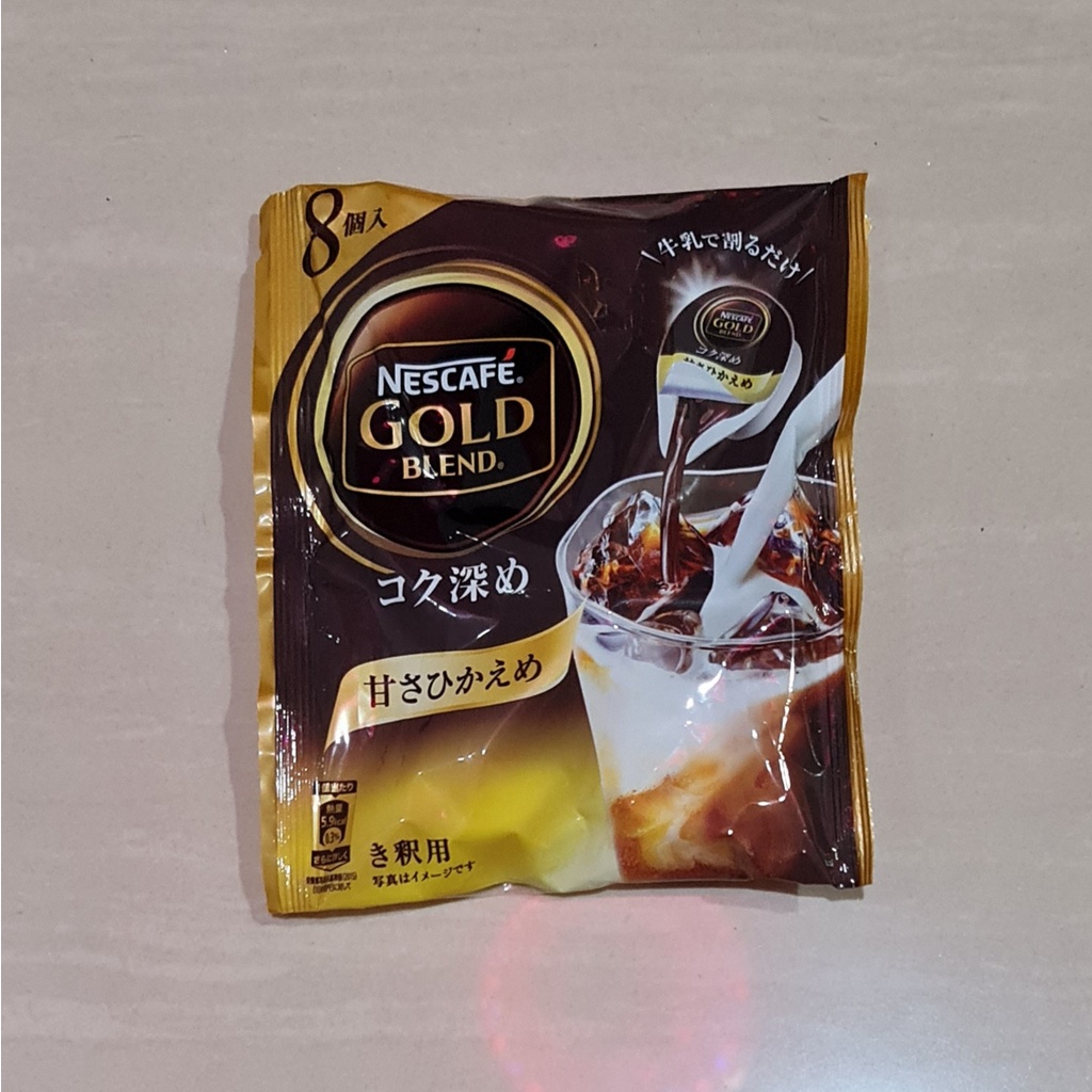 Nescafe Gold Blend Potion Japan Less Sugar 8 Capsul