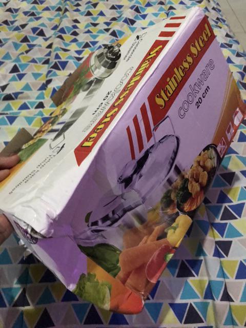 Dandang Stainless Muliya Tutup Stainless 20 Cm