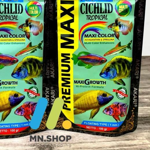 Pelet Akari Cichild/Akari Cichild Premium Maxi 100gr/pakan pelet ikan