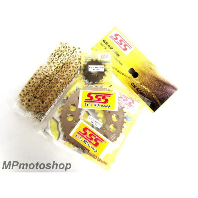 New Gear Set Sss Vixion , Vixion New Uk 428 40-45T Ori