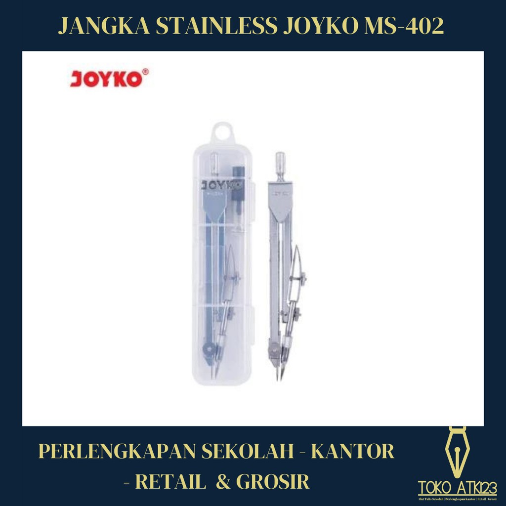 

Jangka Stainless Merk Joyko MS-402 Pensil Ukuran 2.0