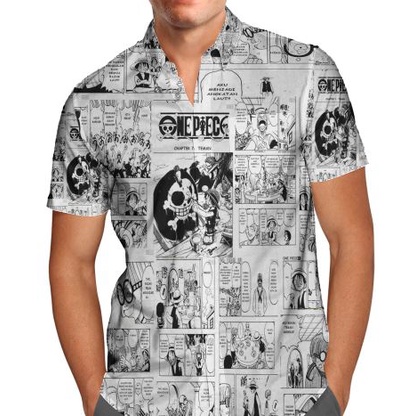 KEMEJA Keren One Piece / Kemeja Kartun One Piece / Kemeja Anime One Piece