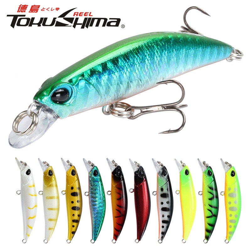1Pcs 6.8cm/4g Fishing Lure 3D Eyes Lifelike Skin Slow Sinking Minnow Bass Swimbait Freshwater Saltwater Fishing Bait