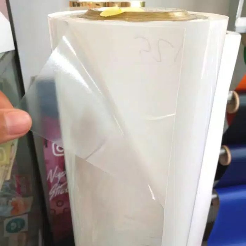 Stiker Skotlet Putih Transparan Bening Clear