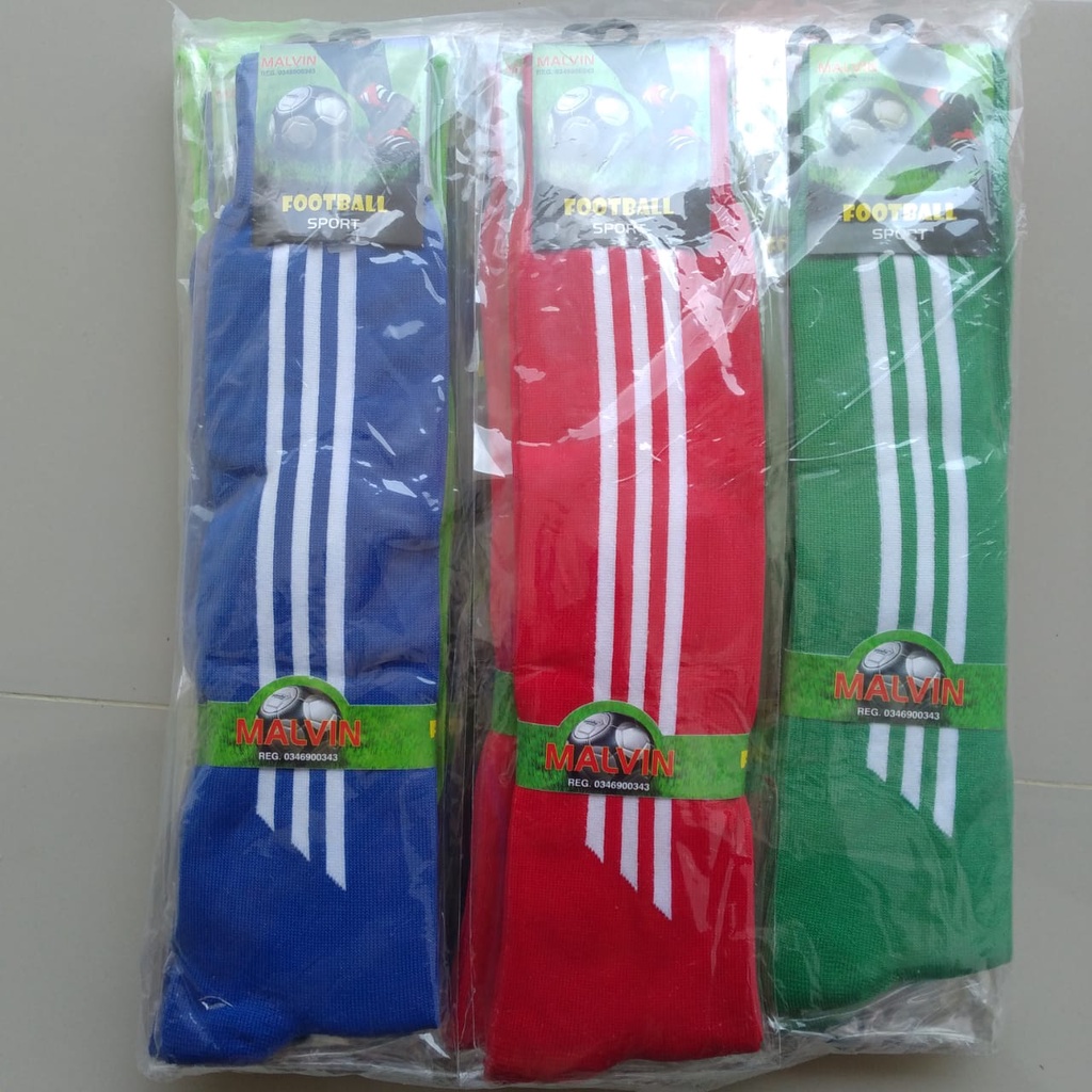 TOKO KL | KAOS KAKI SEPAK BOLA DEWASA PANJANG MOTIF GARIS KAOS KAKI PUTSAL KAOS KAKI OLAHRAGA