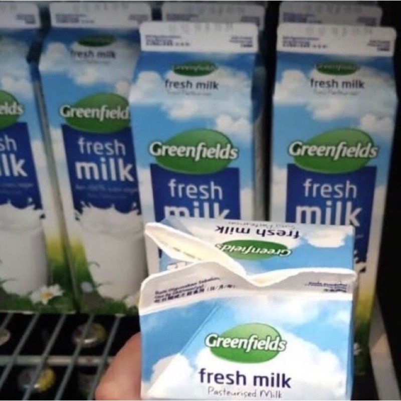 

susu greenfields fresh milk 1 liter