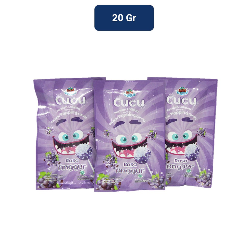 Cucu Popping Rasa Anggur 20gr
