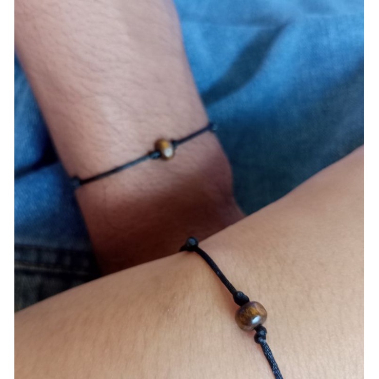 gelang kayu tali satin cina