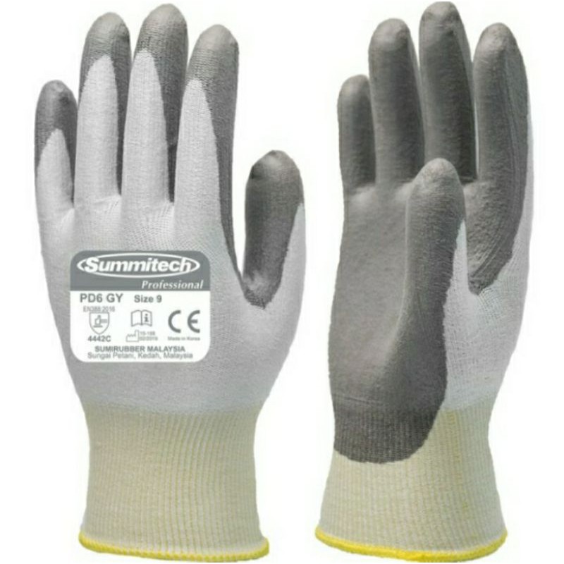 Summitech Cut Resistance Gloves PD6 GY Sarung Tangan Safety
