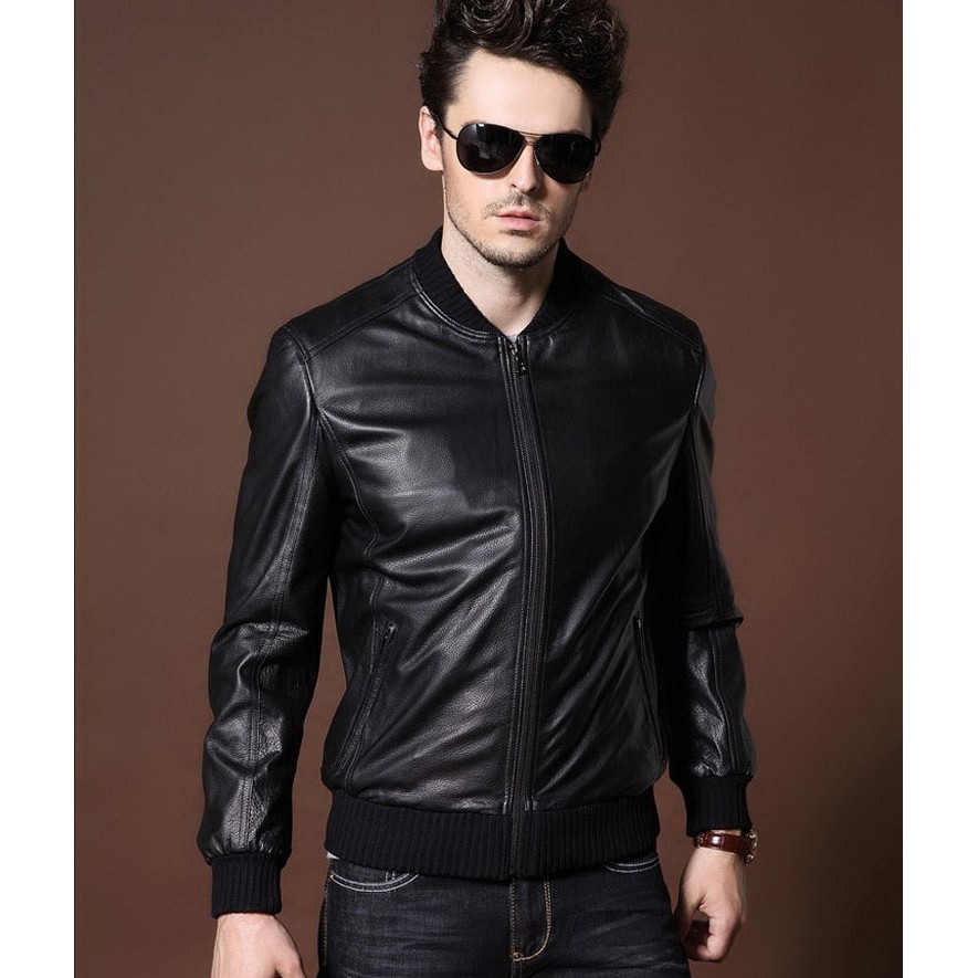 Jaket Semi Kulit Pria Bomber Pilot