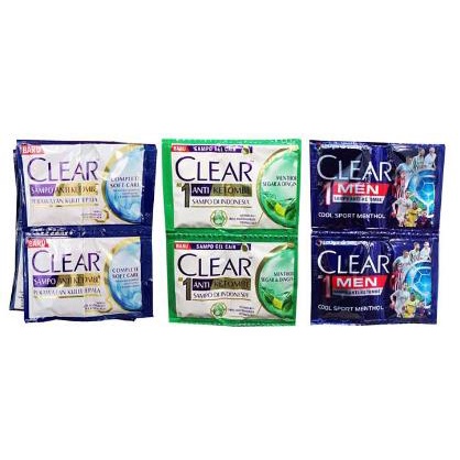 ^ KYRA ^ CLEAR Shampo Anti Ketombe Menthol Segar Dingin Dan Complete Soft Care Shampoo - Kemasan Sachet