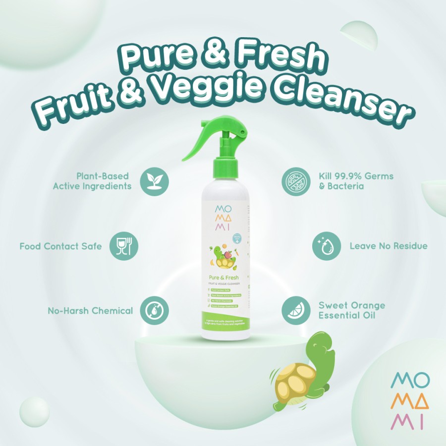 Momami Pure &amp; Fresh Fruit &amp; Veggie Cleanser - Pembersih Sayur dan Buah