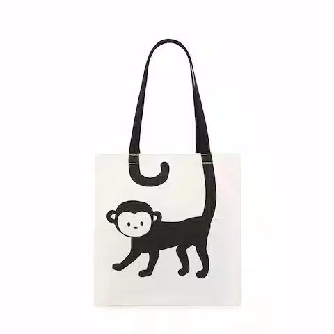 TOTEBAG SERI GAMBAR UNIK BAHAN PREMIUM STOK TERBATAS MONYET/ KUCING/ KAMERA / ANJING ARISTA MURAH