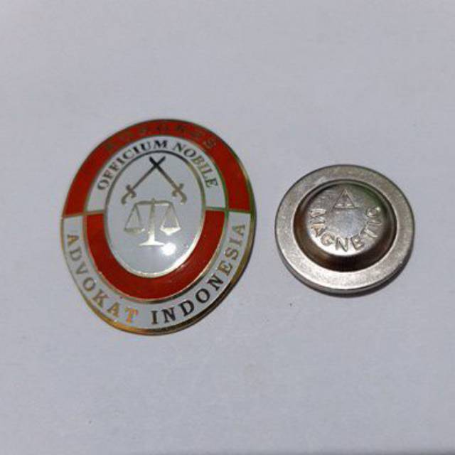 Pin KAI Kongres Advokat Indonesia Pin K A I KAI Officium Nobile TSA kuningan Magnet PREMIUM
