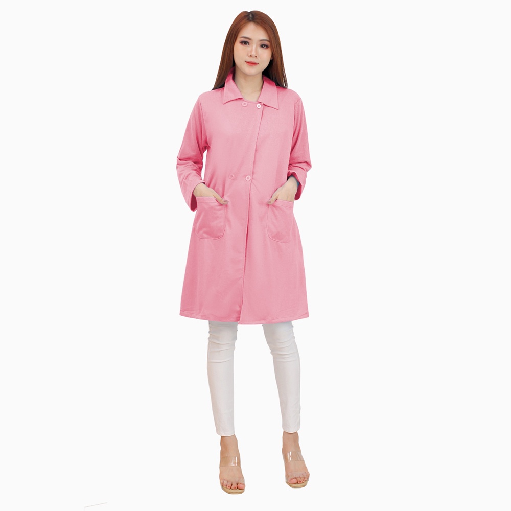 Jaket Long Coat lengan panjang Gaya Korea Wanita Dewasa Terbaru - XSHOP Rainy