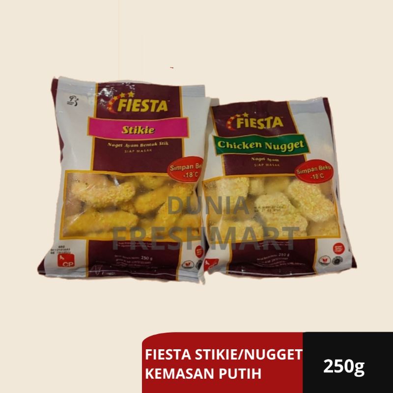 

FIESTA CHICKEN NUGGET/STIKIE NUGGET AYAM NAGET AYAM 250GRAM NUGGET FIESTA NUGET AYAM 250HRAM