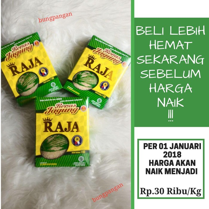 

DISKON BERAS JAGUNG RAJA ( AMAN UNTUK DIABETES ) !!!!