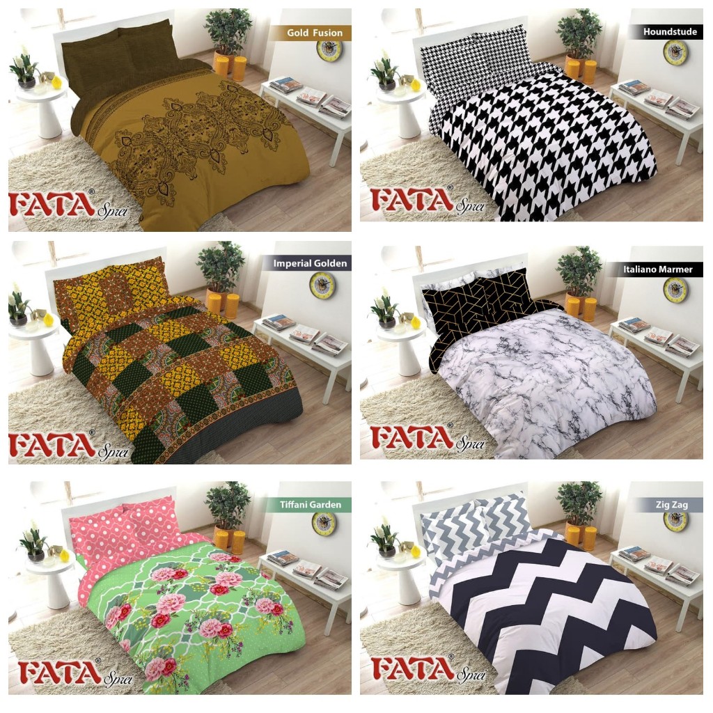 Sprei Fata uk180 Polos Bahan Katun Dispers Microtex 
