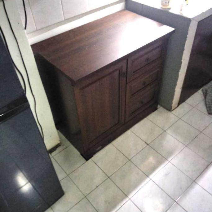 Meja Dapur Kopor Dan Laci Serta Kompor Tanam Rak Piring Dapur Lakulaku76