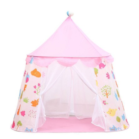 Tenda Anak Model House 2 Pintu Tenda Bermain Princess Castle Tenda Bentuk Istana RS33