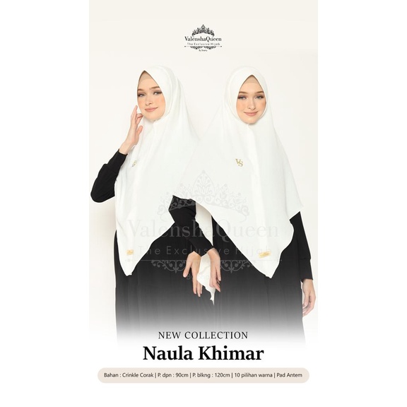 KHIMAR NAULA ORIGINAL VALENSHAQUEEN HIJAB VALENSHAQUEN KHIMAR VALENSHAQUEEN KERUDUNG SYARI PREMIUM H