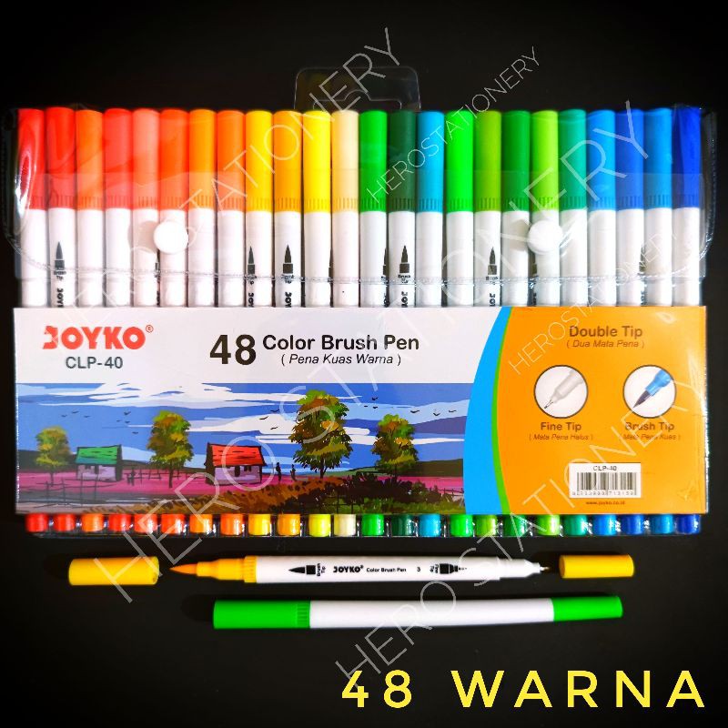 

Joyko color brush pen pena gel kuas set 48 warna CLP-40