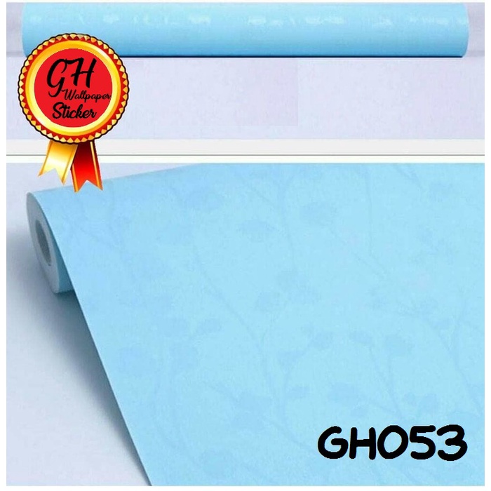 Wallpaper Dinding 10 meter murah stiker dinding Motif Bunga dan Polos wallpaper 3d Premium Quality Size 45cm X 10M WHFURNITURE-GH053