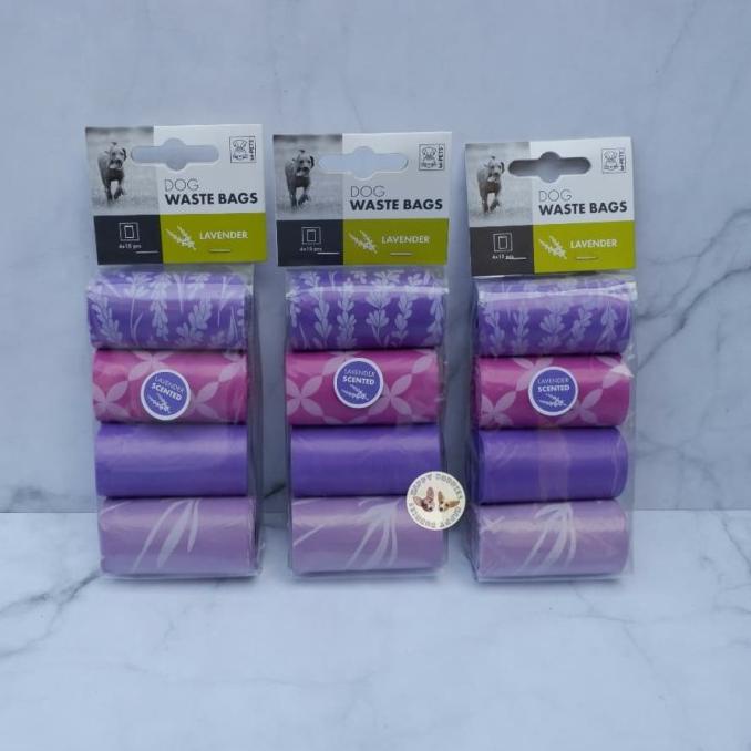

(BISA COD) MPETS scented poop bag refill LAVENDER/ plastik poop anjing TERBATAS Kode 690