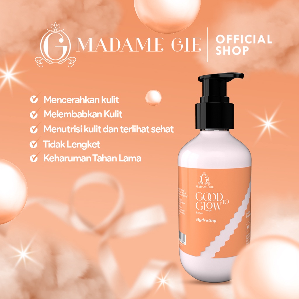 LIZBEAUTY -  Madame Gie Good to Glow Lotion - Whitening Black Opium Hand Body Lotion Pencerah Kulit