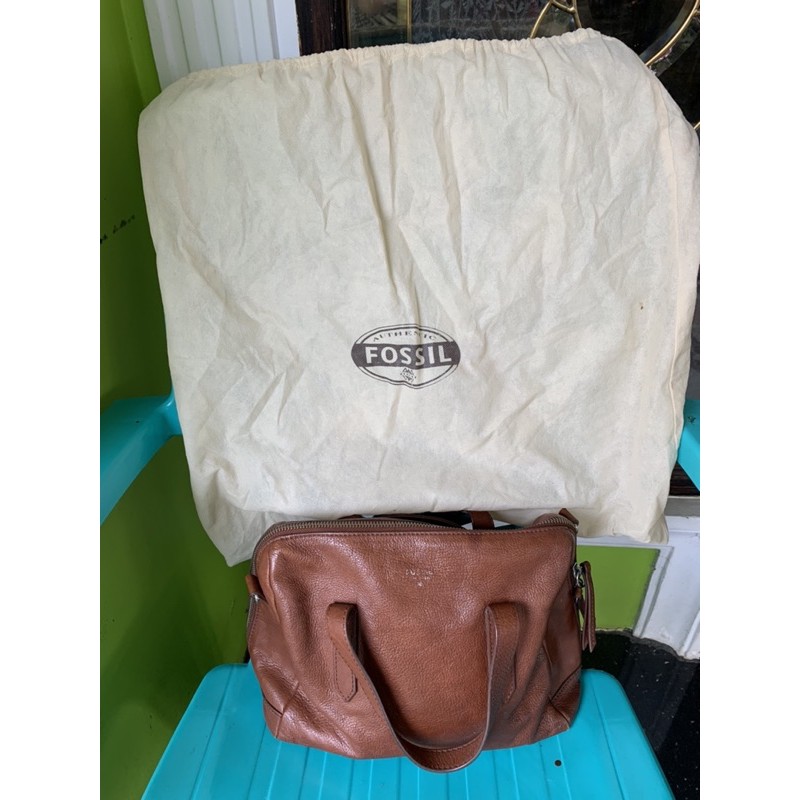 (SOLD) Preloved Fosil Sidney Satchel Brownie