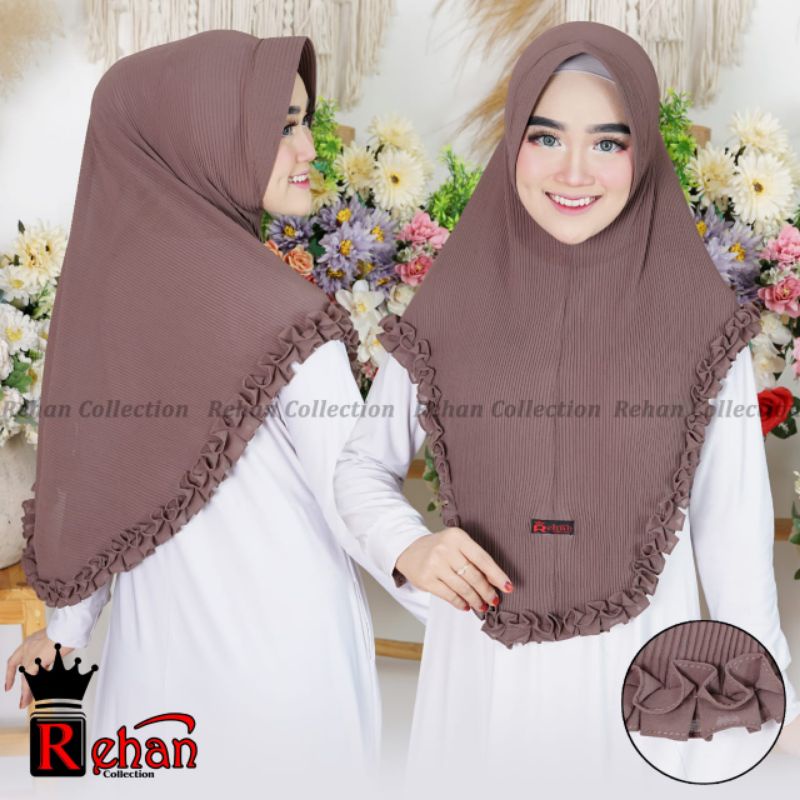 BERGO PED PLISKET GOTIK CERUTY / MARYAM PLISKET / JILBAB PLISKET / HIJAB PLISKET / KHIMAR CERUTY