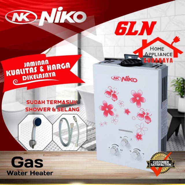 Water Heater Niko Pemanas Air Niko NK 6 LN / NK-6LN / NK-6 LN / NK-6 LN2 Kapasitas 6 Liter