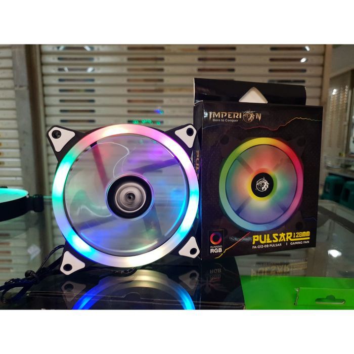 Fan Casing 12cm Imperion PULSAR with LED RING Auto RGB Gaming Fan Case