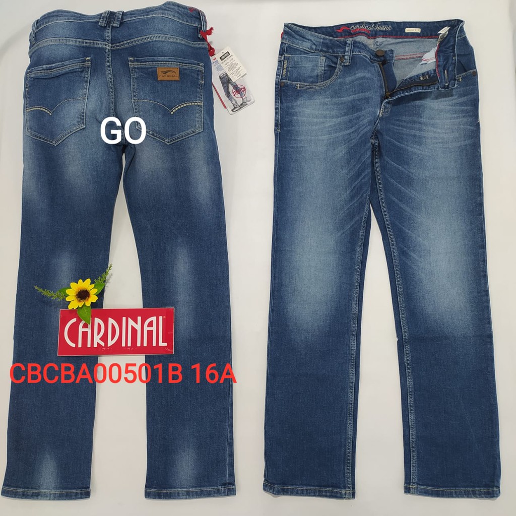 gof J 37-38 CARDINAL CBCBA Celana Panjang Jeans Reguler Fit Slim Fit Straight Slim Bawahan Laki-Laki