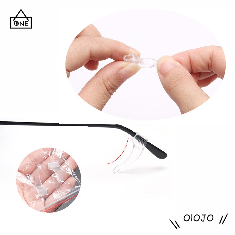 COD✨1 Pasang Kacamata Penyangga Hidung Pencegah Turun Dan Penahan Kacamata Silikon Aksesoris Non Slip Anti Menjatuhkan Penutup Telinga Telinga A one