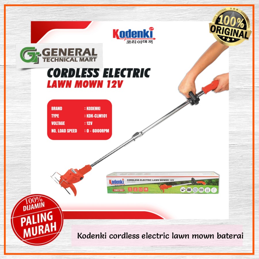 Kodenki cordless electric lawn mown baterai