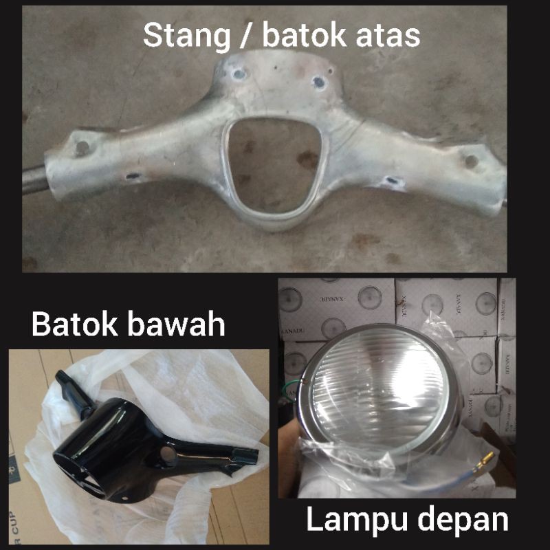 stang c70 + lampu + batok bawah