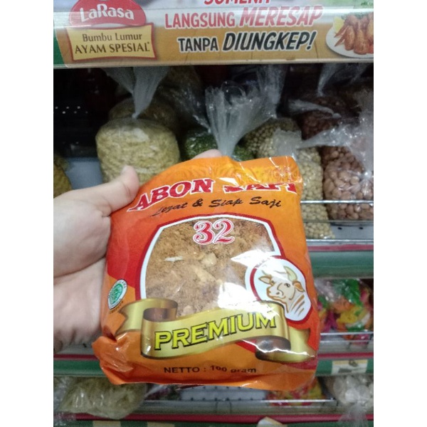 

MAKANAN INSTANT ABON SAPI MERK 32 ISI 50GR ISI 250GR