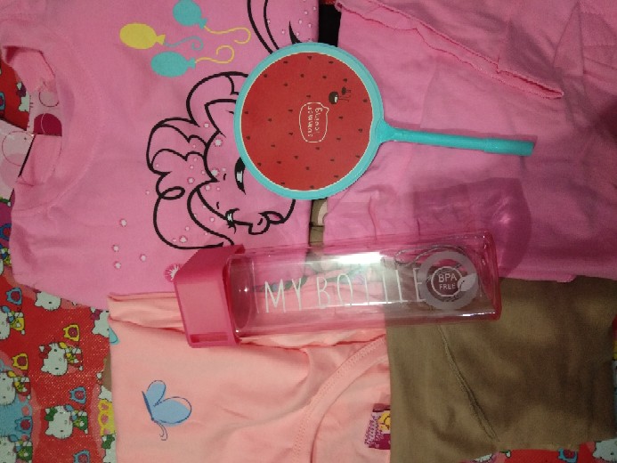 Set 120abc + Jilbab Sz 3-8 Thn + Free My Bottle Merk Little Pineapple