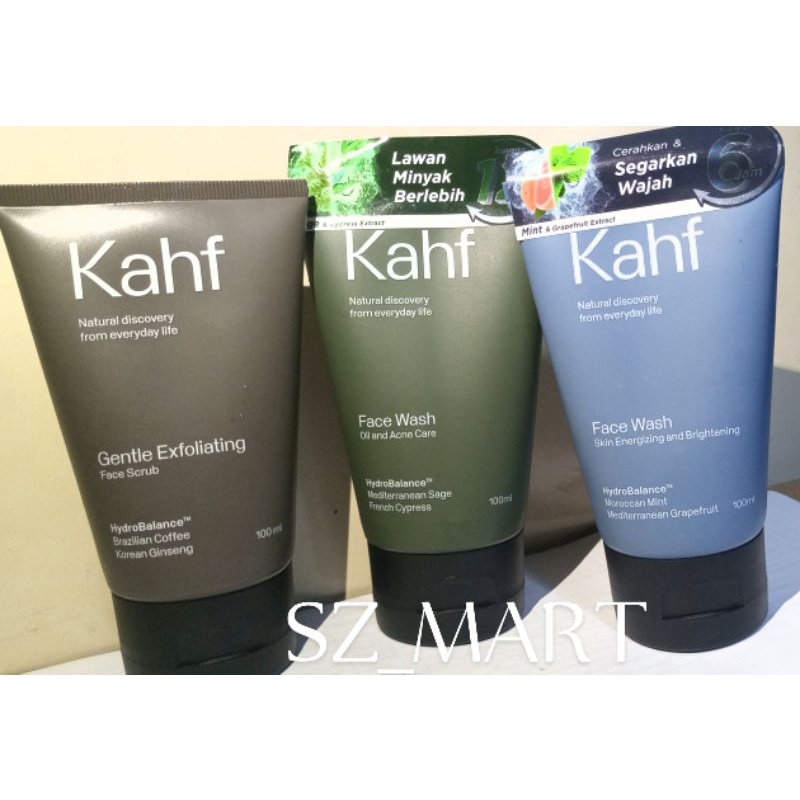 Jual Kahf Face Wash Gentle Exfolating Face Scrub Oil And Acne Care