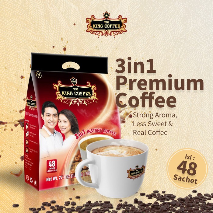 

Kopi Vietnam Trung Nguyen TNI King Coffee 3in1 - 48 sachet