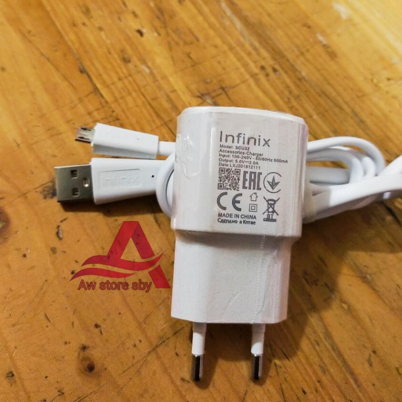 CHARGER INFINIX FAST CHARGER MICRO USB 2A SMART 3/SMART 4/SMART 5/NOTE 7/ HOT 7/HOT 8/HOT 9/HOT 10