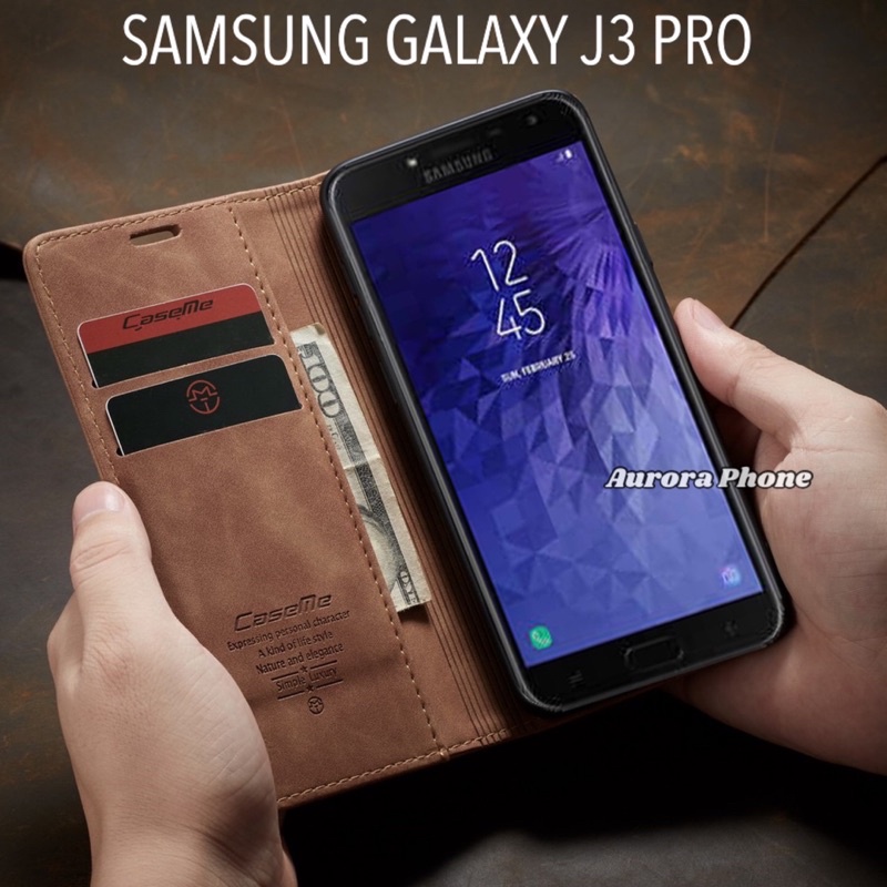 Samsung Galaxy J3 Pro Caseme Original Case / Flip Case Samsung J3 Pro / Caseme J3 Pro Original Case 