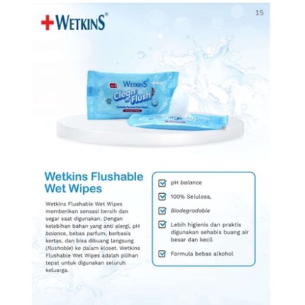 Tisu Basah Wetkins Clean And Flush Murah